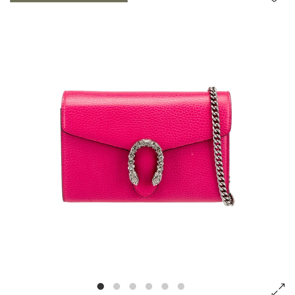 Gucci Pink Crossbody Bag with Crystal Buckle